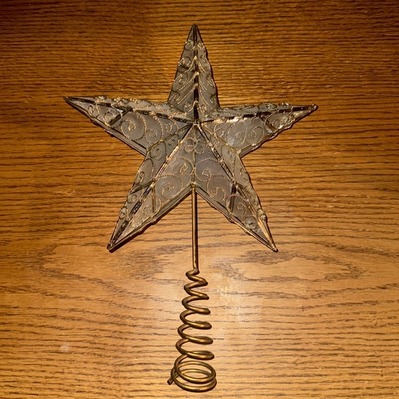 Classic 5-point Christmas Star Tree Topper - Picture 3 of 5